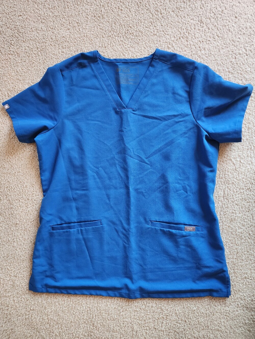 Figs Women's Medium Catarina Scrub Top * Royal blue *